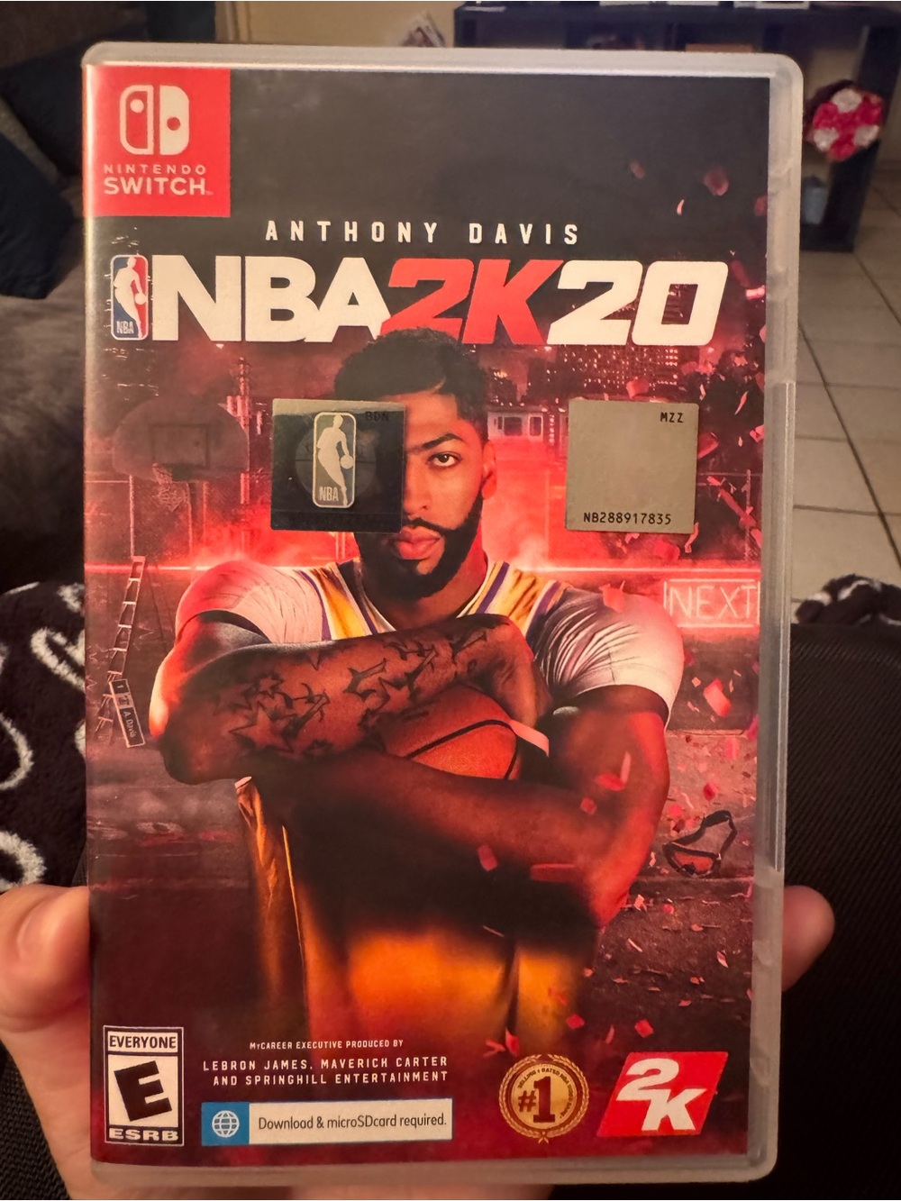 Nintendo Switch NBA 2K20 Game — Red and Black Cover